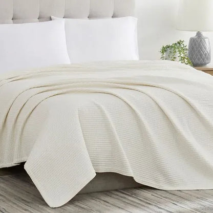Cannon Heritage Cotton Waffle Weave Bed Blanket