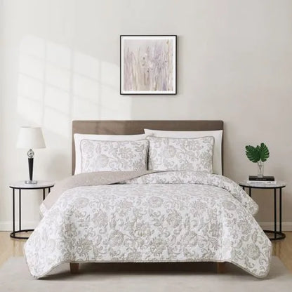 Cannon Sylvana Jacobean Quilt and Sham Set