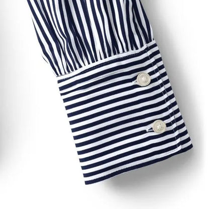 Women's Banded Collar Button Front Shirt