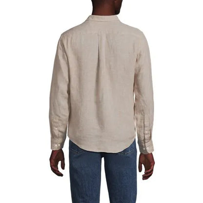 Men's Long Sleeve Linen Shirt