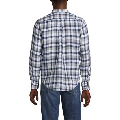 Men's Long Sleeve Linen Shirt