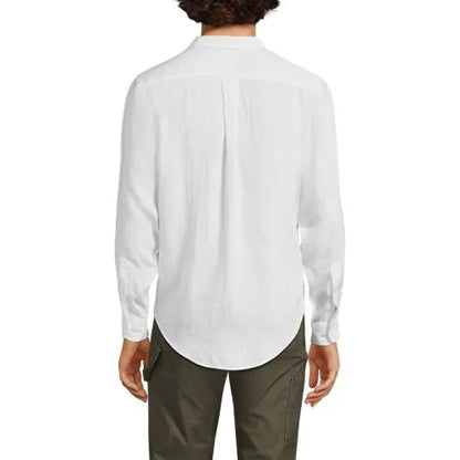 Men's Long Sleeve Linen Shirt