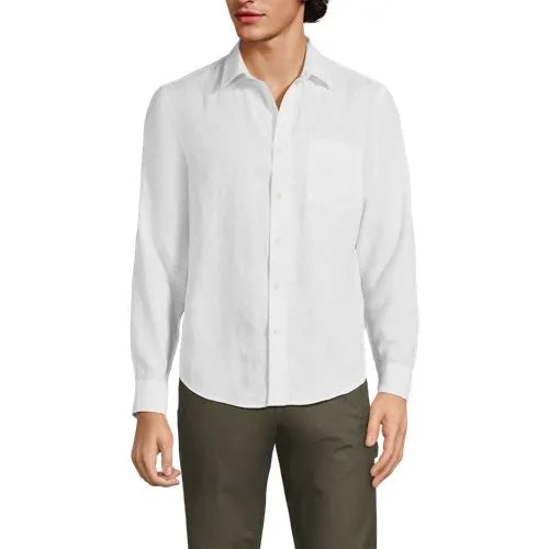 Men's Long Sleeve Linen Shirt