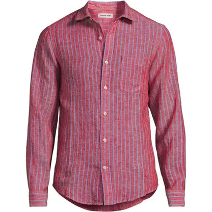 Men's Long Sleeve Linen Shirt