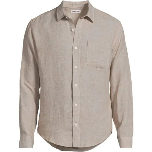 Men's Long Sleeve Linen Shirt