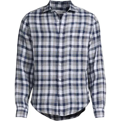 Men's Long Sleeve Linen Shirt