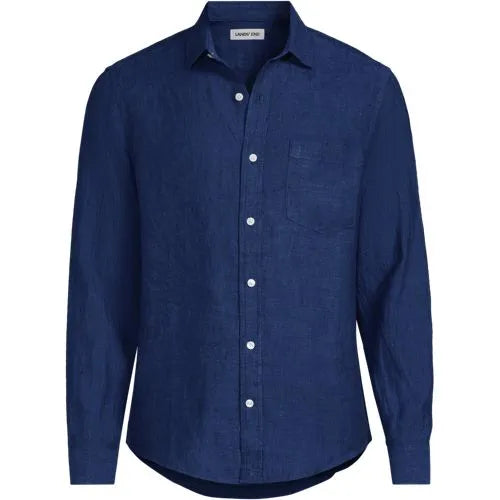 Men's Long Sleeve Linen Shirt
