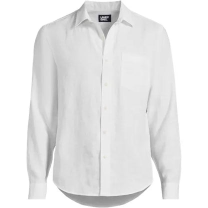 Men's Long Sleeve Linen Shirt