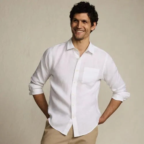 Men's Long Sleeve Linen Shirt