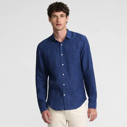 Men's Long Sleeve Linen Shirt