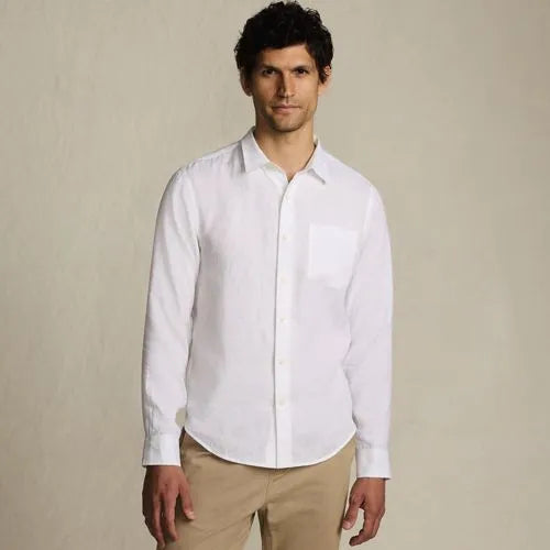 Men's Long Sleeve Linen Shirt