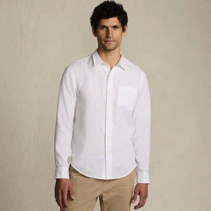 Men's Long Sleeve Linen Shirt