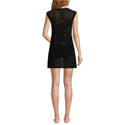 Women's Open Knit Cover-up Dress