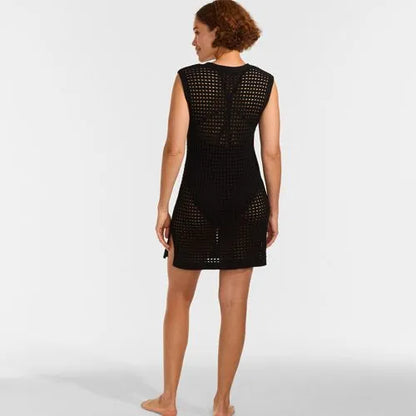 Women's Open Knit Cover-up Dress