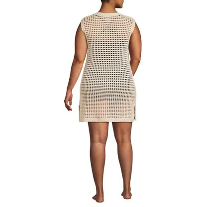 Women's Open Knit Cover-up Dress