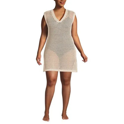 Women's Open Knit Cover-up Dress