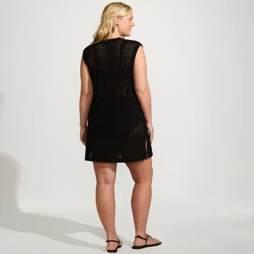 Women's Open Knit Cover-up Dress