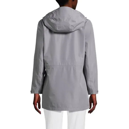 School Uniform Women's Waterproof Hooded Packable Rain Jacket