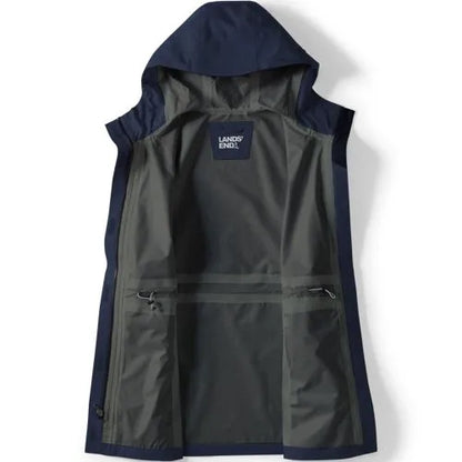School Uniform Women's Waterproof Hooded Packable Rain Jacket