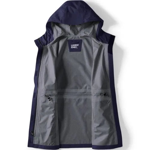 School Uniform Women's Waterproof Hooded Packable Rain Jacket