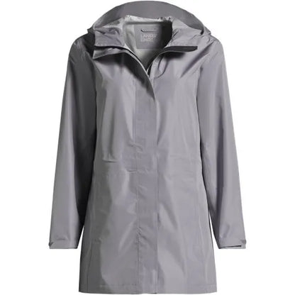 School Uniform Women's Waterproof Hooded Packable Rain Jacket