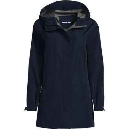 School Uniform Women's Waterproof Hooded Packable Rain Jacket
