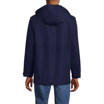 Men's Waterproof Hooded Packable Rain Jacket