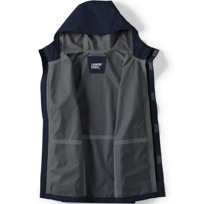 School Uniform Men's Waterproof Hooded Packable Rain Jacket