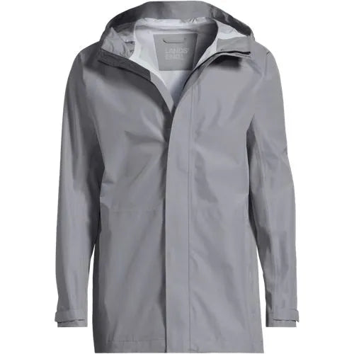 Men's Waterproof Hooded Packable Rain Jacket