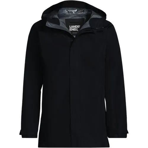 School Uniform Men's Waterproof Hooded Packable Rain Jacket