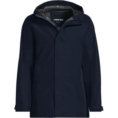 School Uniform Men's Waterproof Hooded Packable Rain Jacket