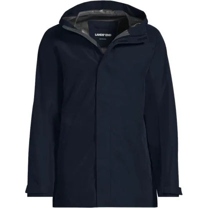 School Uniform Men's Waterproof Hooded Packable Rain Jacket
