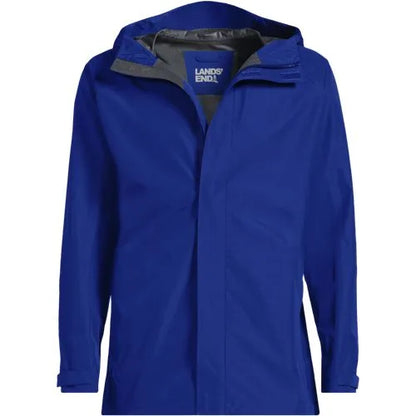 School Uniform Men's Waterproof Hooded Packable Rain Jacket