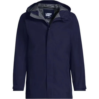 Men's Waterproof Hooded Packable Rain Jacket