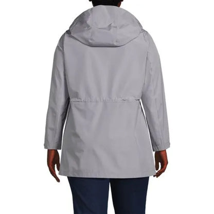 School Uniform Women's Waterproof Hooded Packable Rain Jacket