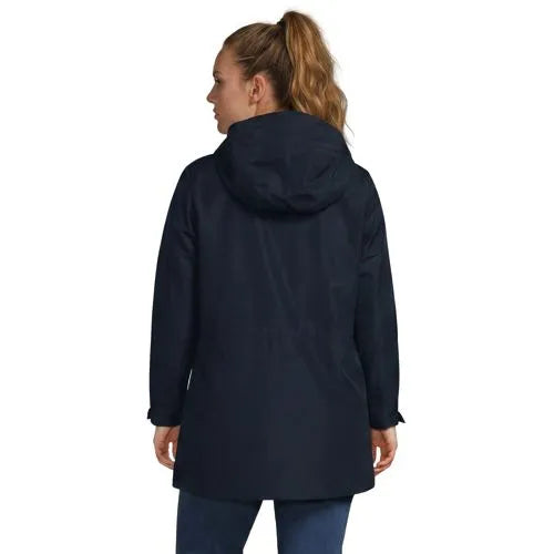 School Uniform Women's Waterproof Hooded Packable Rain Jacket