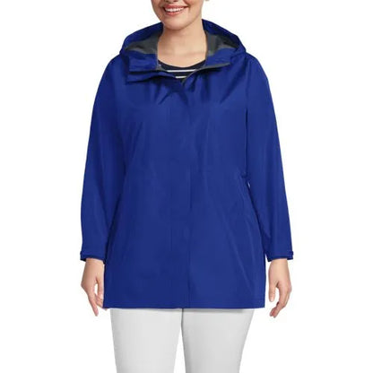 School Uniform Women's Waterproof Hooded Packable Rain Jacket