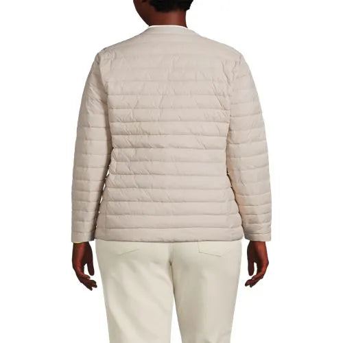 Women's Plus Size Wanderweight Collarless Packable Down Jacket