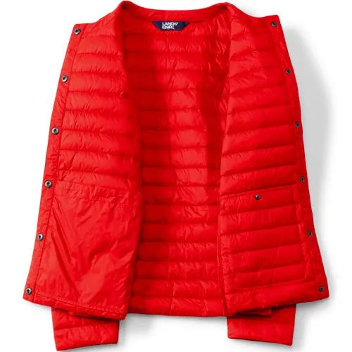 Women's Plus Size Wanderweight Collarless Packable Down Jacket