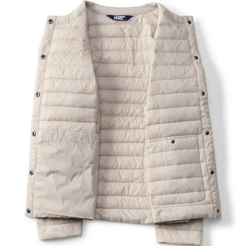 Women's Plus Size Wanderweight Collarless Packable Down Jacket