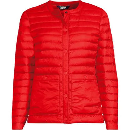 Women's Plus Size Wanderweight Collarless Packable Down Jacket