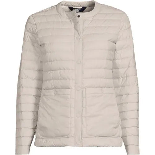 Women's Plus Size Wanderweight Collarless Packable Down Jacket