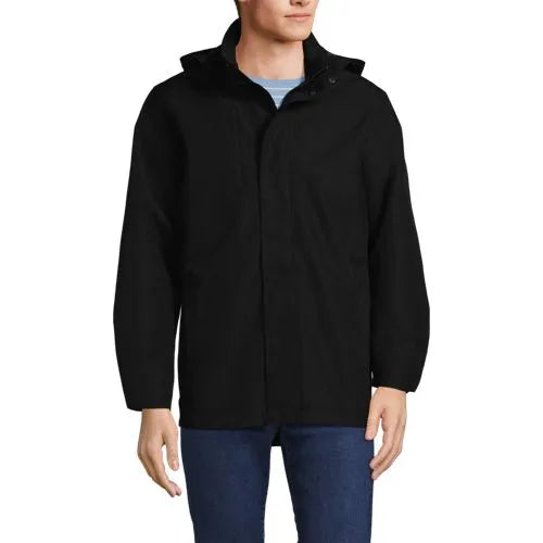 School Uniform Men's System Hooded Shell Jacket