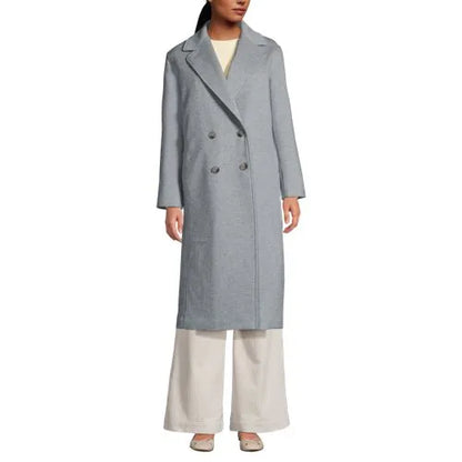 Women's Insulated Double Breasted Wool Coat