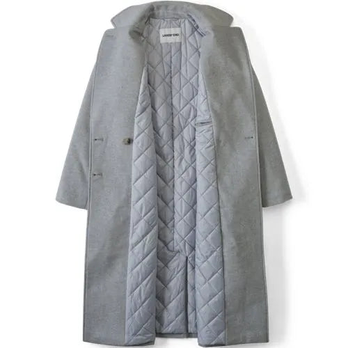 Women's Insulated Double Breasted Wool Coat