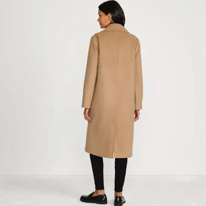 Women's Insulated Double Breasted Wool Coat