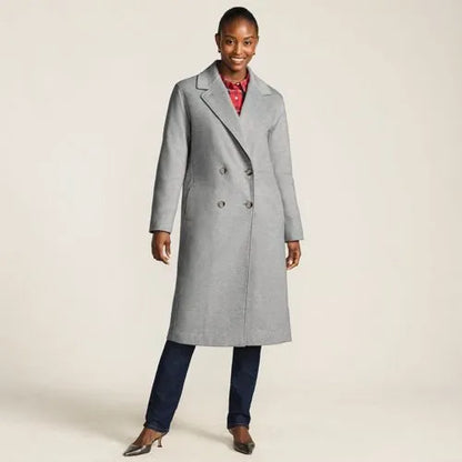 Women's Insulated Double Breasted Wool Coat