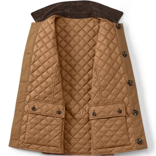 Women's Plus Size Reversible Barn Quilted Insulated Jacket