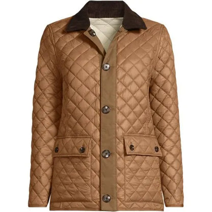 Women's Plus Size Reversible Barn Quilted Insulated Jacket