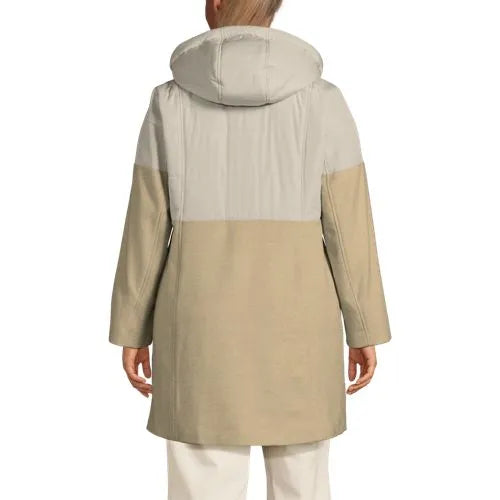 Women's Plus Size Wool Hybrid Coat